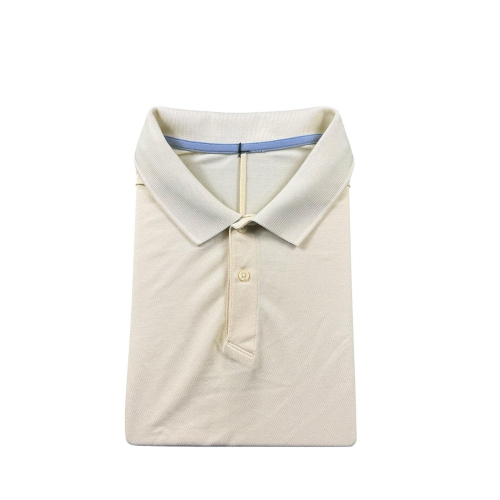 Lululemon Yellow Performance Mens S/S Polo Shirt Size Large